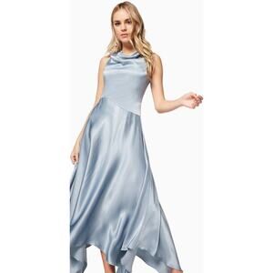 ELLIATT Halle Handkerchief Hem Satin Gown size L